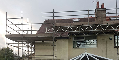Scaffolders in Preston